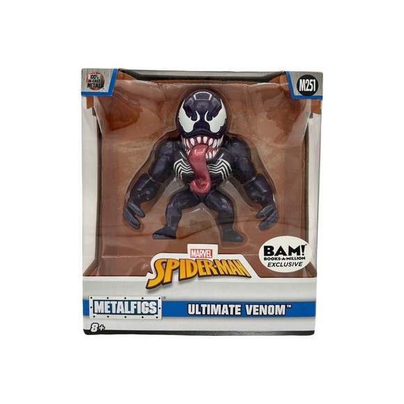 Jada Toys Marvel Venom Figur 10cm - Schwarze Die-Cast Sammelfigur Für Echte Fans